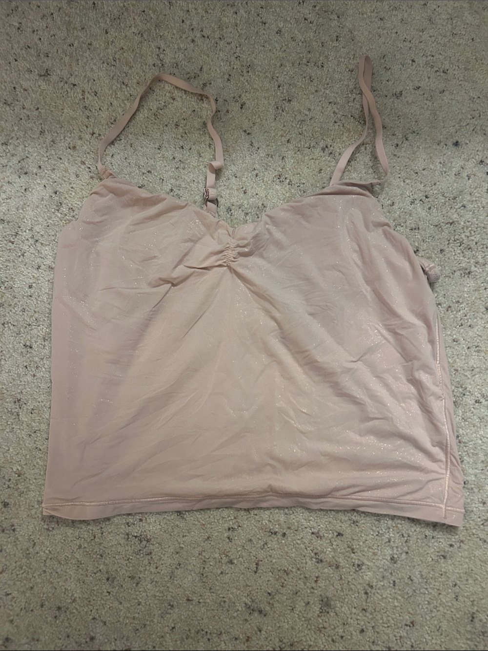 Light Pink Aerie Smoothez Sparkle Cami Tank Top